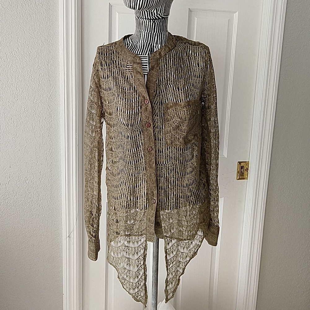 Lace Olive Blouse
